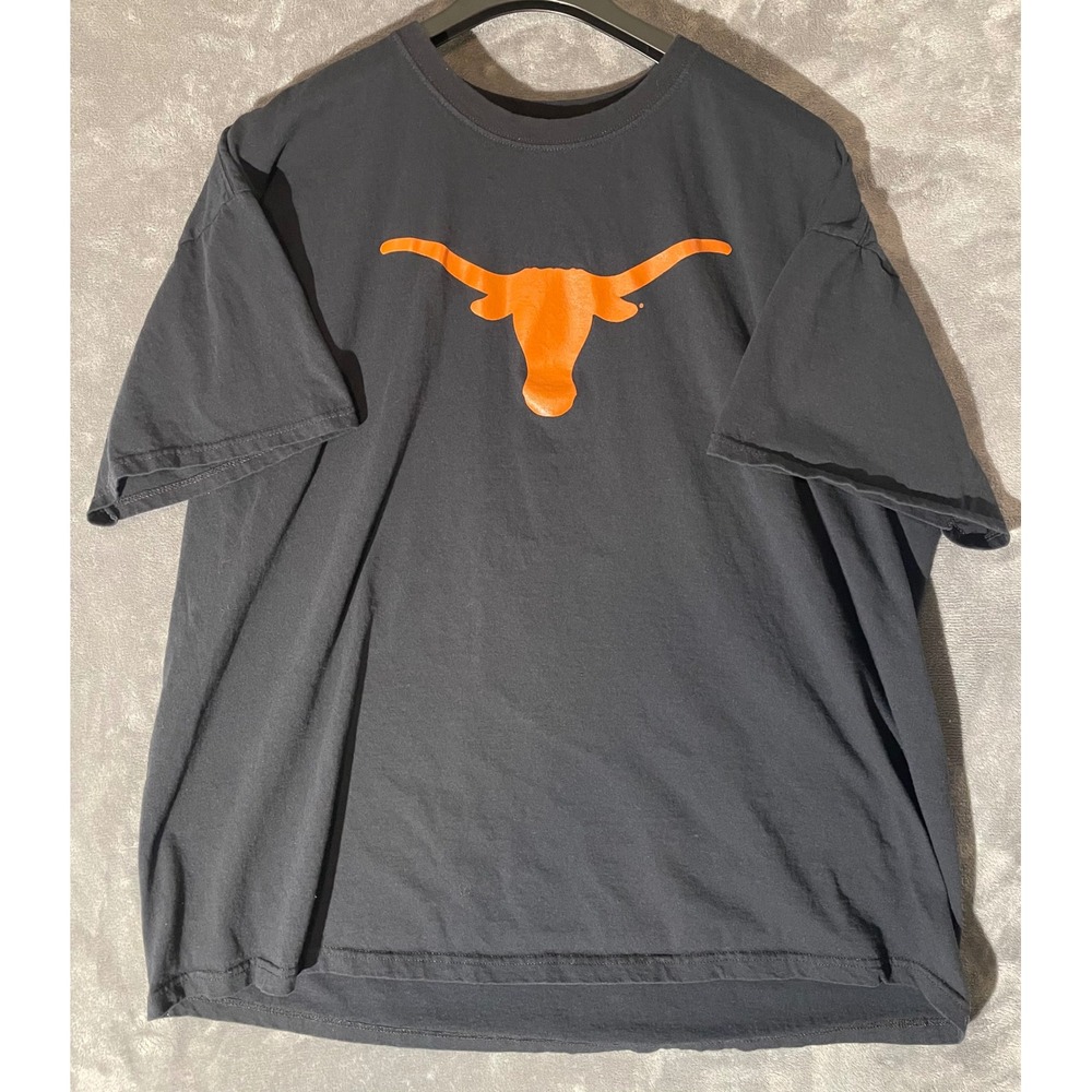 NCAA Texas Longhorns Graphic T-Shirt Mens 3XL Black Burnt Orange Logo KA Inc